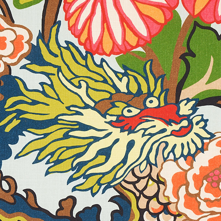 Schumacher Chiang Mai Dragon Performance Fabric & Reviews Wayfair